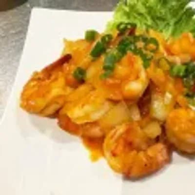 Prawns in chili sauce