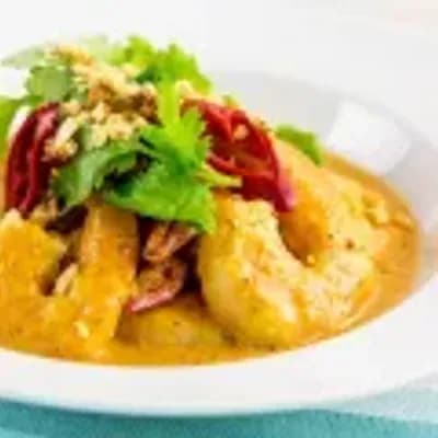 Prawns in curry sauce