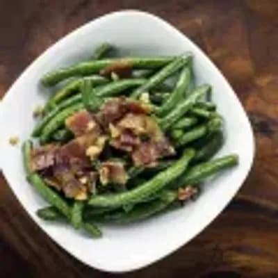 Green beans stir-fried with pork