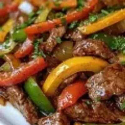 Beef with peppers