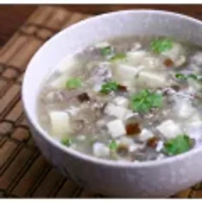 Beef and egg velouté