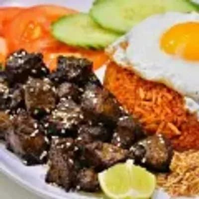 Loc-Lac style beef rice