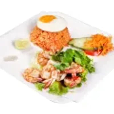 Loc-Lac style shrimp rice