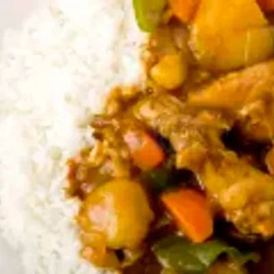 Curry chicken rice